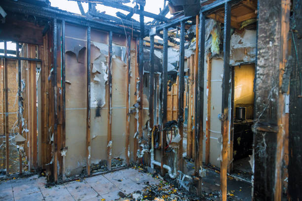 Professional Soot Cleanup technician working in Hampton, MD